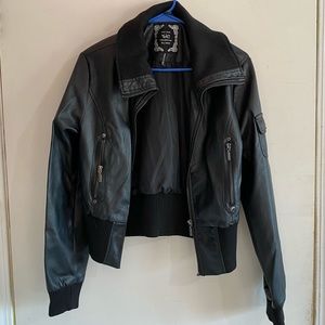 Vegan Leather Moto Jacket